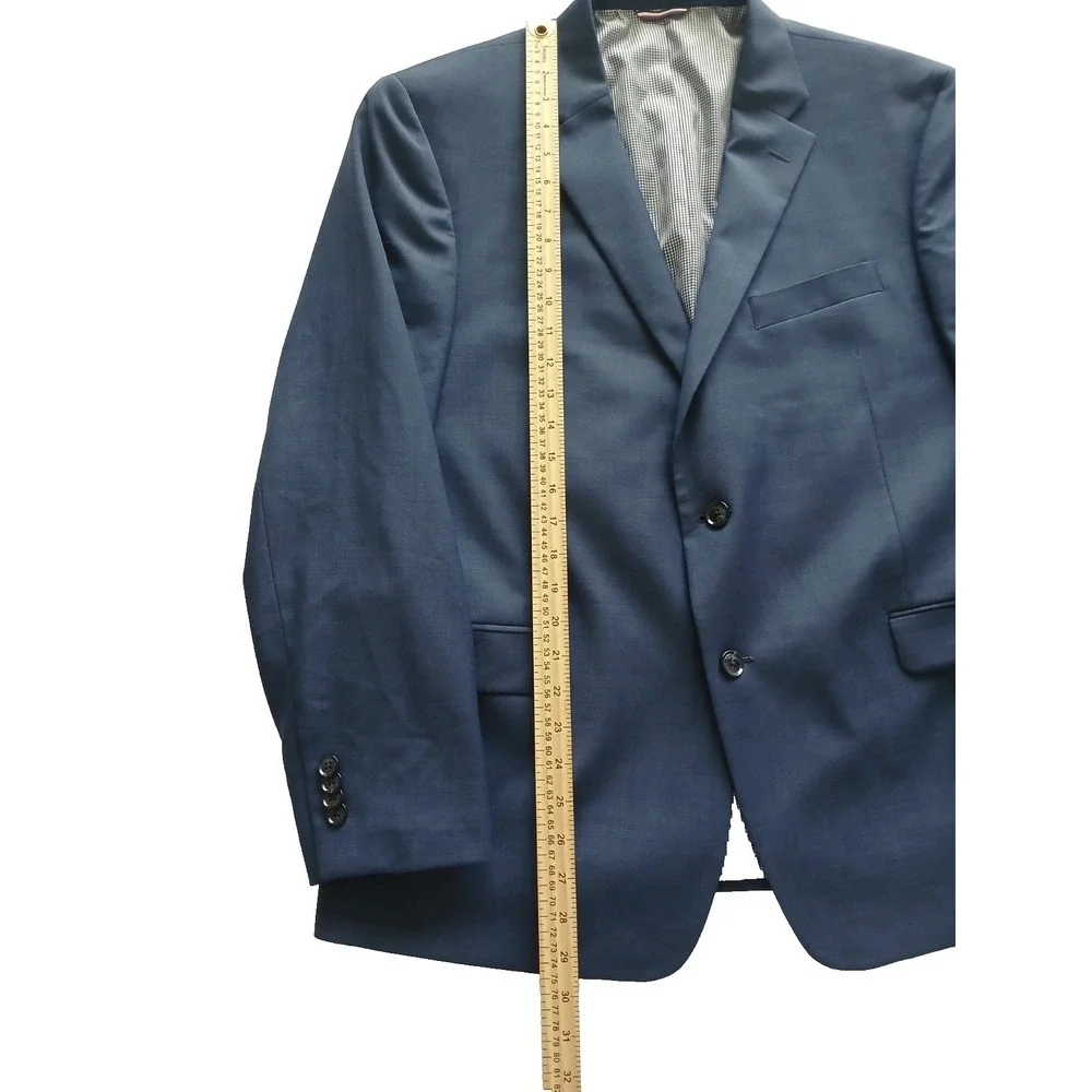 Tommy Hilfiger Blue Wool Blend Modern Fit Blazer Sports Coat Men's Size *44R